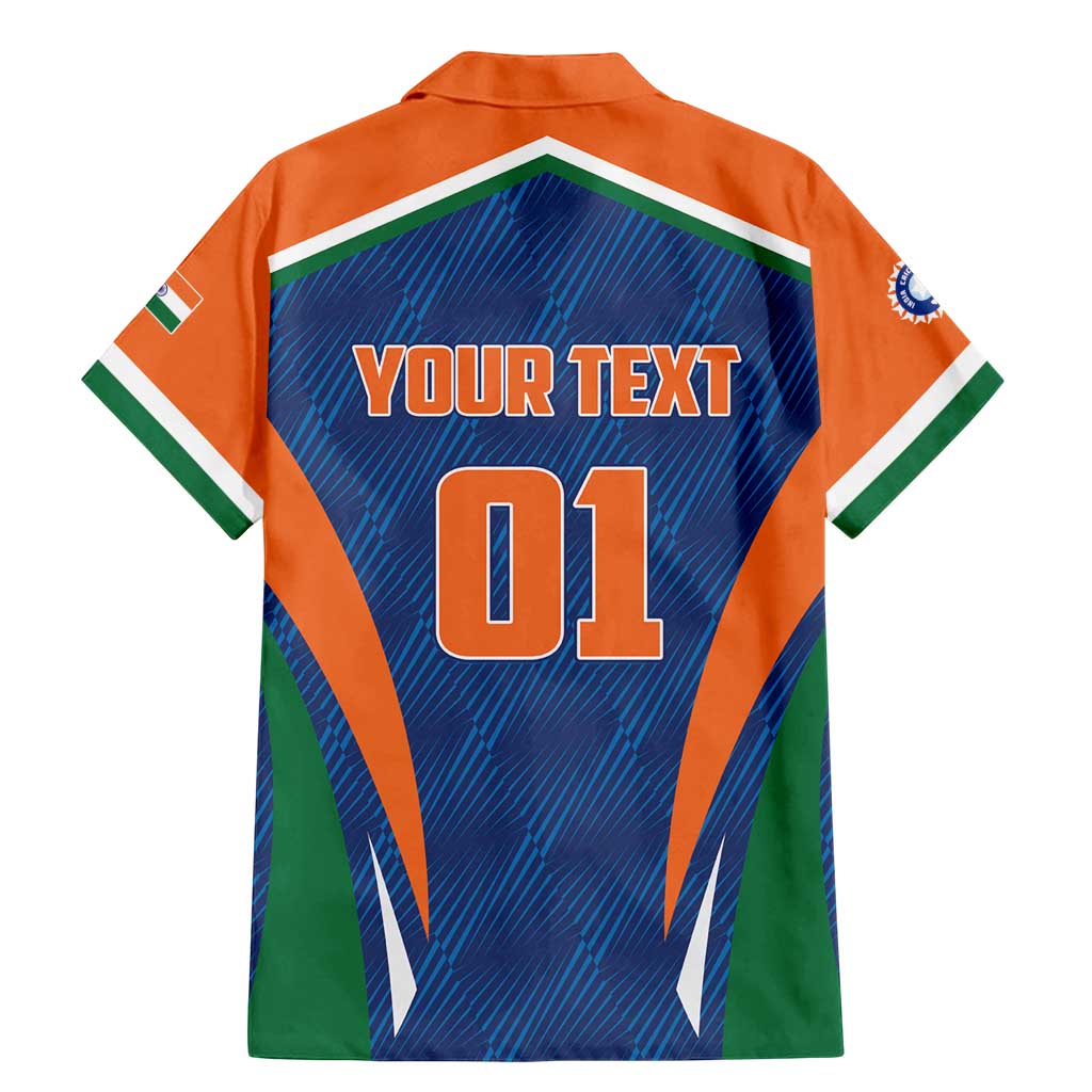 Custom India Cricket Family Matching Mermaid Dress and Hawaiian Shirt The Men In Blue Champions - Wonder Print Shop