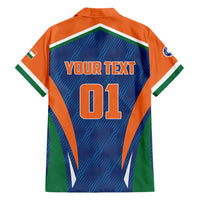 Custom India Cricket Hawaiian Shirt The Men In Blue Champions - Wonder Print Shop