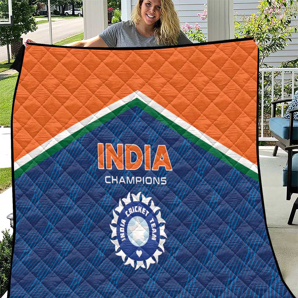 India Cricket Quilt The Men In Blue Champions - Wonder Print Shop