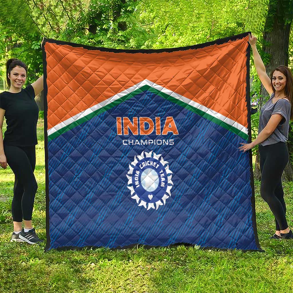 India Cricket Quilt The Men In Blue Champions - Wonder Print Shop