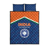 India Cricket Quilt Bed Set The Men In Blue Champions - Wonder Print Shop