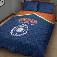 India Cricket Quilt Bed Set The Men In Blue Champions - Wonder Print Shop
