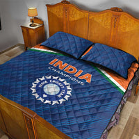 India Cricket Quilt Bed Set The Men In Blue Champions - Wonder Print Shop