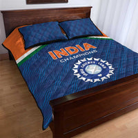 India Cricket Quilt Bed Set The Men In Blue Champions - Wonder Print Shop