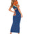 Custom India Cricket Short Sleeve Bodycon Dress The Men In Blue Champions - Wonder Print Shop