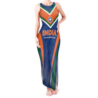 Custom India Cricket Tank Maxi Dress The Men In Blue Champions - Wonder Print Shop