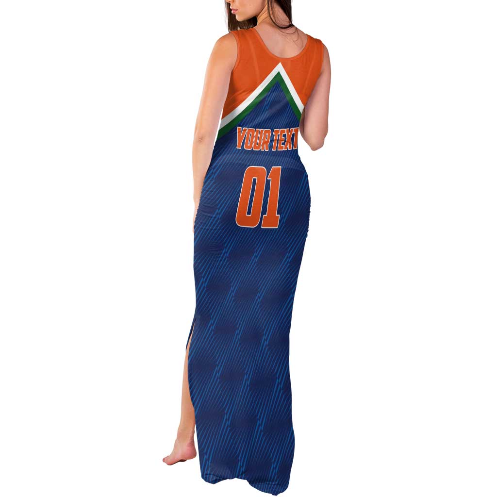 Custom India Cricket Tank Maxi Dress The Men In Blue Champions - Wonder Print Shop