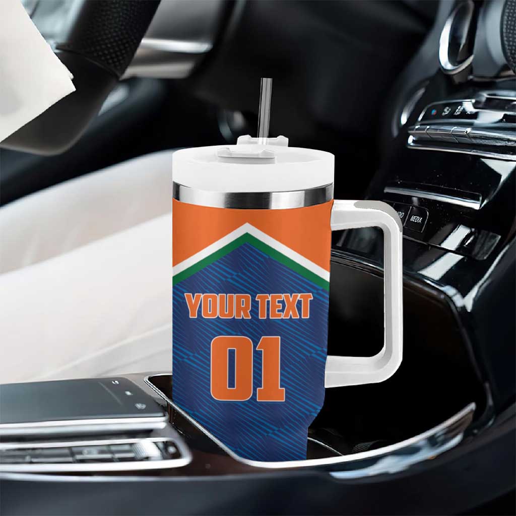 Custom India Cricket Tumbler With Handle The Men In Blue Champions - Wonder Print Shop