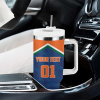 Custom India Cricket Tumbler With Handle The Men In Blue Champions - Wonder Print Shop