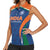 Custom India Cricket Women Sleeveless Polo Shirt The Men In Blue Champions - Wonder Print Shop
