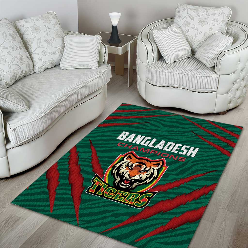Bangladesh Cricket Area Rug The Tigers Go Champions - Wonder Print Shop