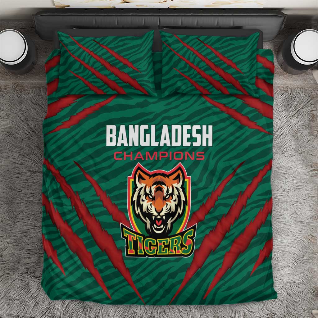 Bangladesh Cricket Bedding Set The Tigers Go Champions - Wonder Print Shop