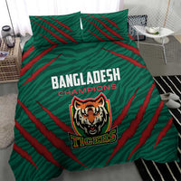 Bangladesh Cricket Bedding Set The Tigers Go Champions - Wonder Print Shop