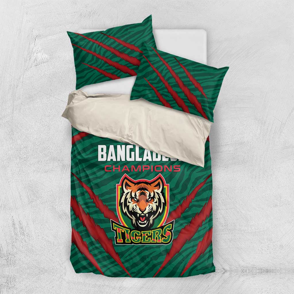 Bangladesh Cricket Bedding Set The Tigers Go Champions - Wonder Print Shop