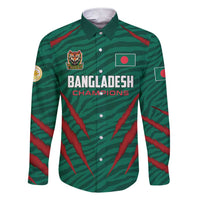 Custom Bangladesh Cricket Family Matching Short Sleeve Bodycon Dress and Hawaiian Shirt The Tigers Go Champions - Wonder Print Shop