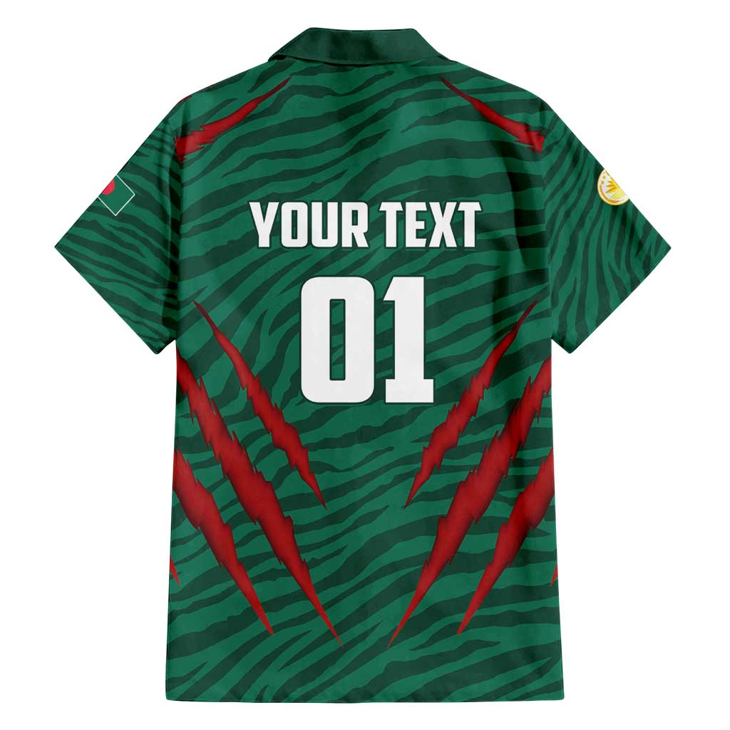 Custom Bangladesh Cricket Family Matching Tank Maxi Dress and Hawaiian Shirt The Tigers Go Champions - Wonder Print Shop