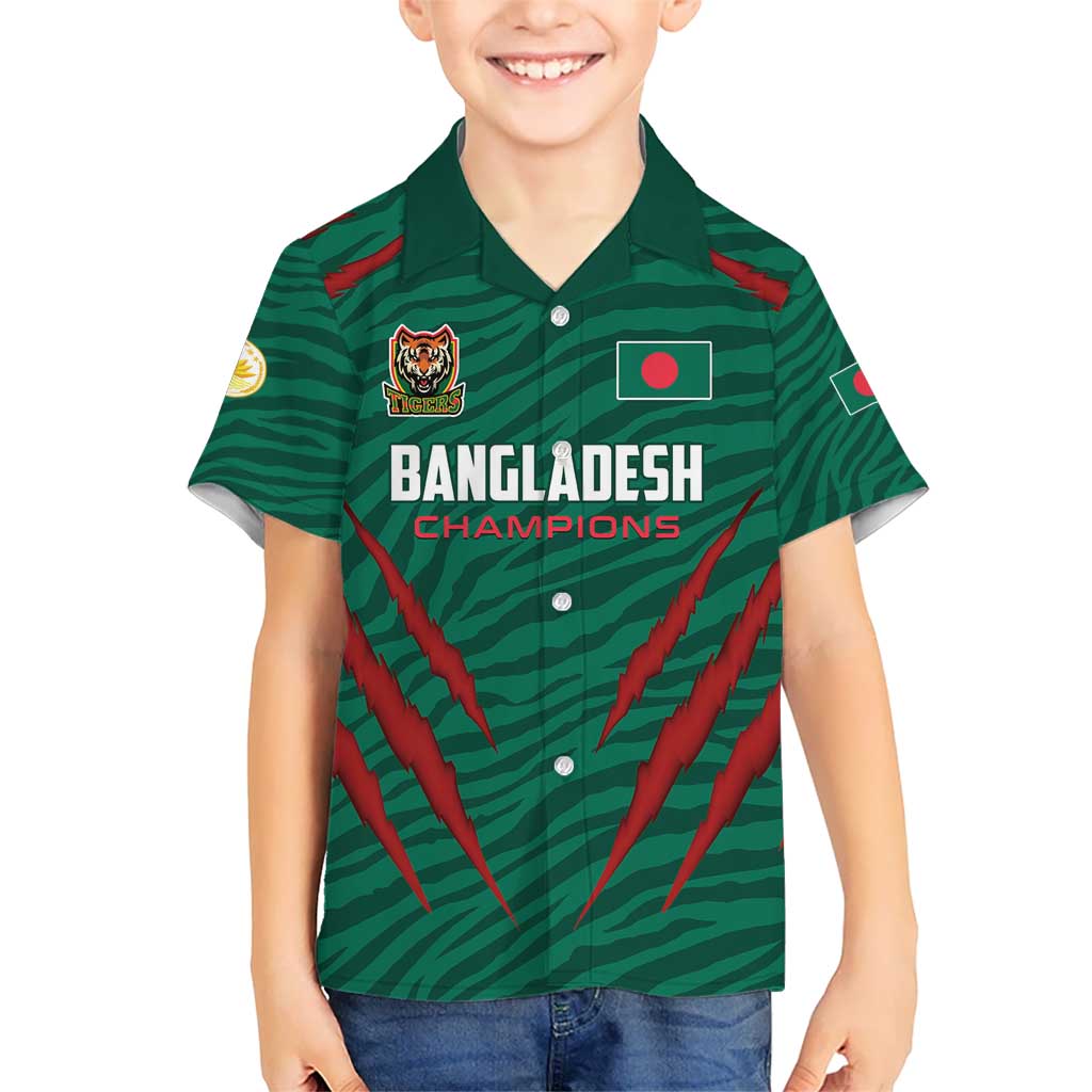 Custom Bangladesh Cricket Hawaiian Shirt The Tigers Go Champions - Wonder Print Shop