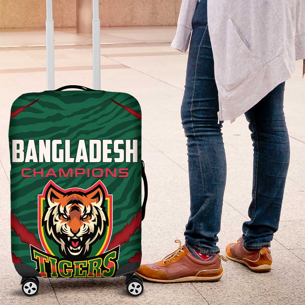 Bangladesh Cricket Luggage Cover The Tigers Go Champions - Wonder Print Shop