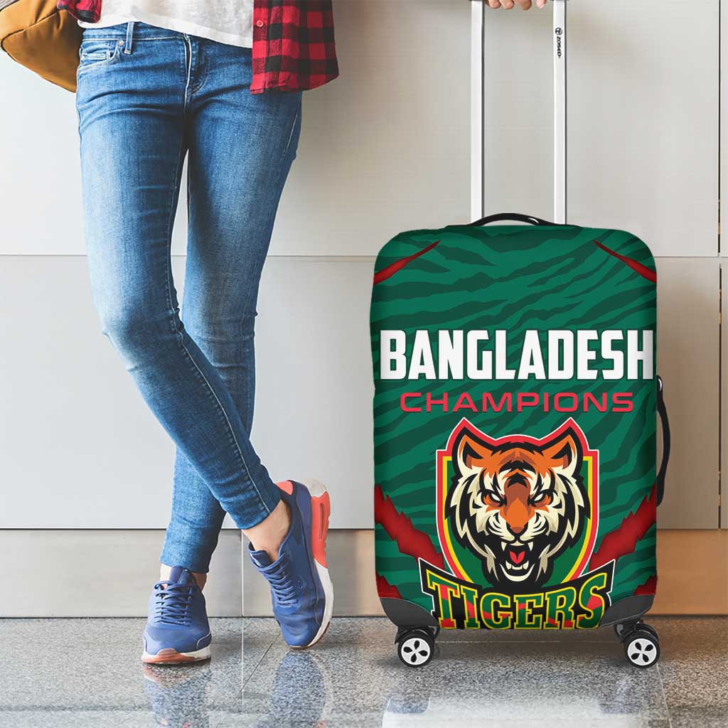 Bangladesh Cricket Luggage Cover The Tigers Go Champions - Wonder Print Shop