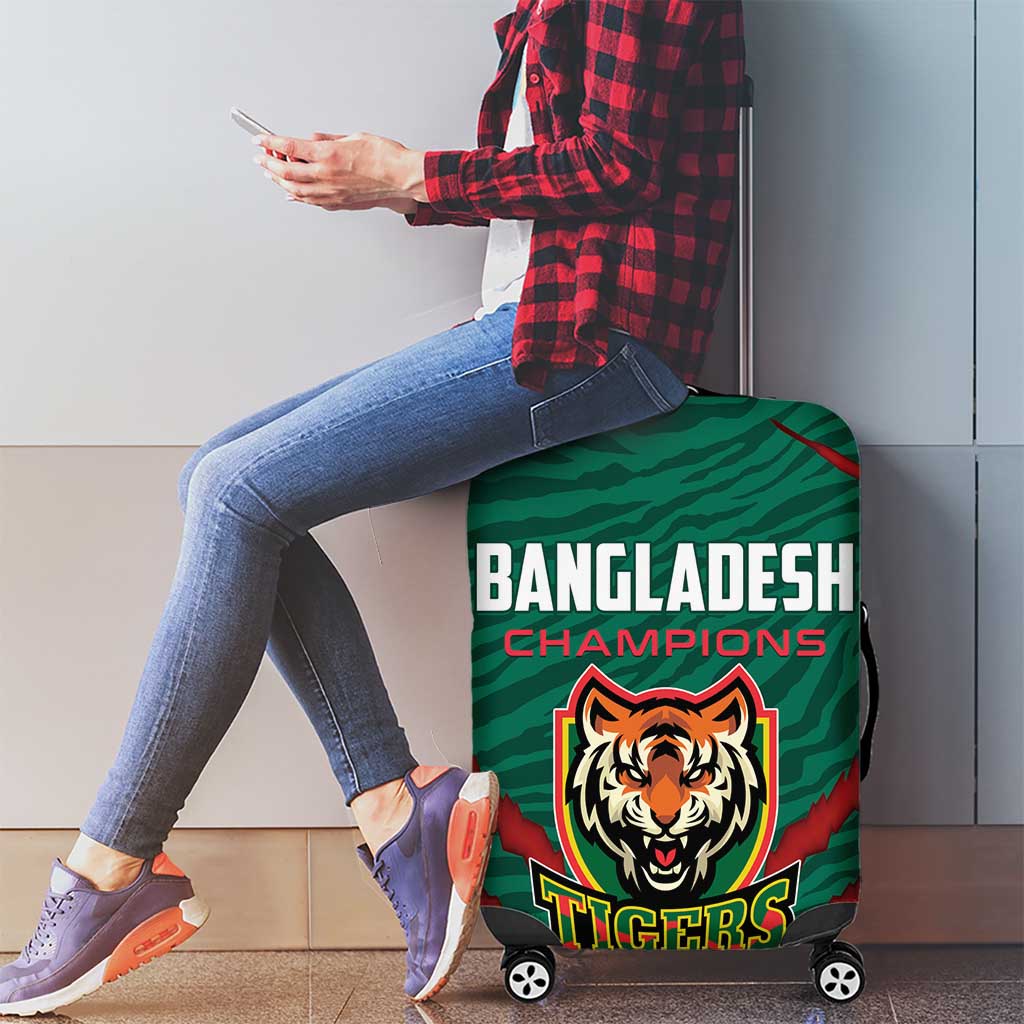 Bangladesh Cricket Luggage Cover The Tigers Go Champions - Wonder Print Shop
