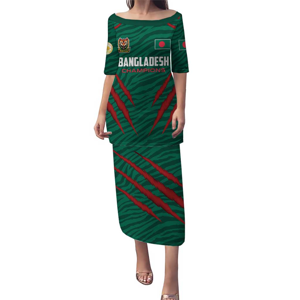 Custom Bangladesh Cricket Puletasi The Tigers Go Champions - Wonder Print Shop