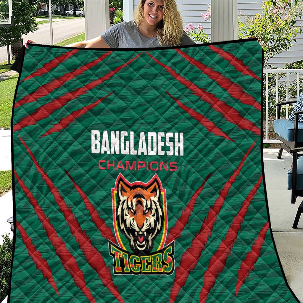 Bangladesh Cricket Quilt The Tigers Go Champions - Wonder Print Shop