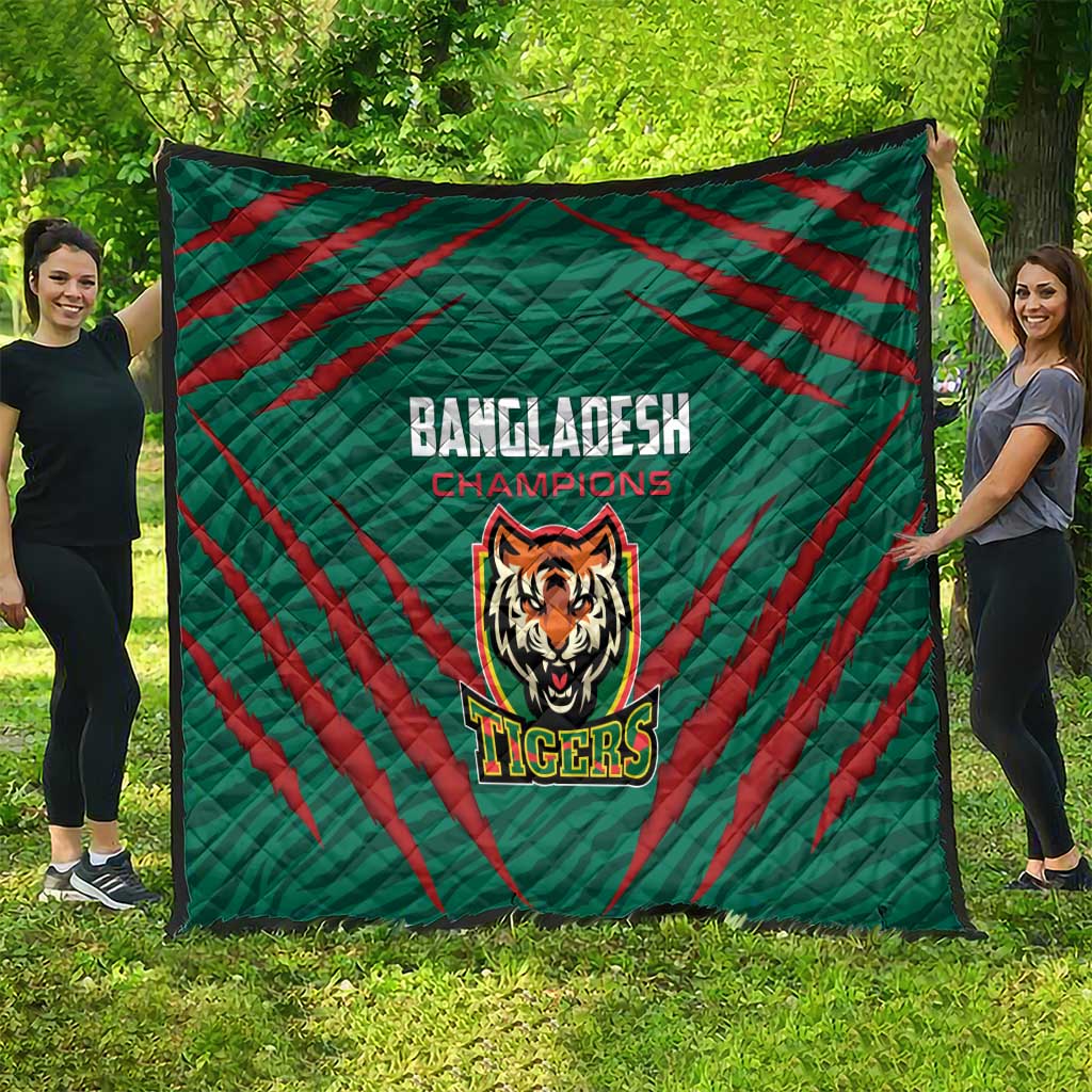 Bangladesh Cricket Quilt The Tigers Go Champions - Wonder Print Shop