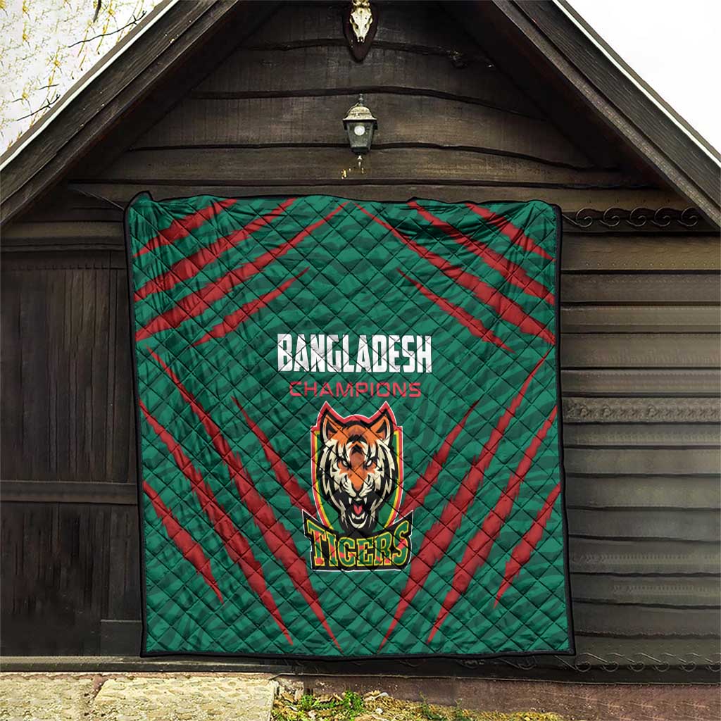 Bangladesh Cricket Quilt The Tigers Go Champions - Wonder Print Shop