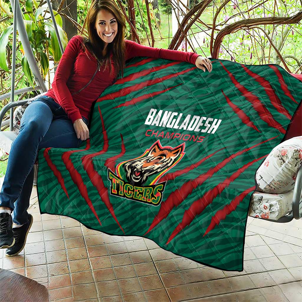 Bangladesh Cricket Quilt The Tigers Go Champions - Wonder Print Shop