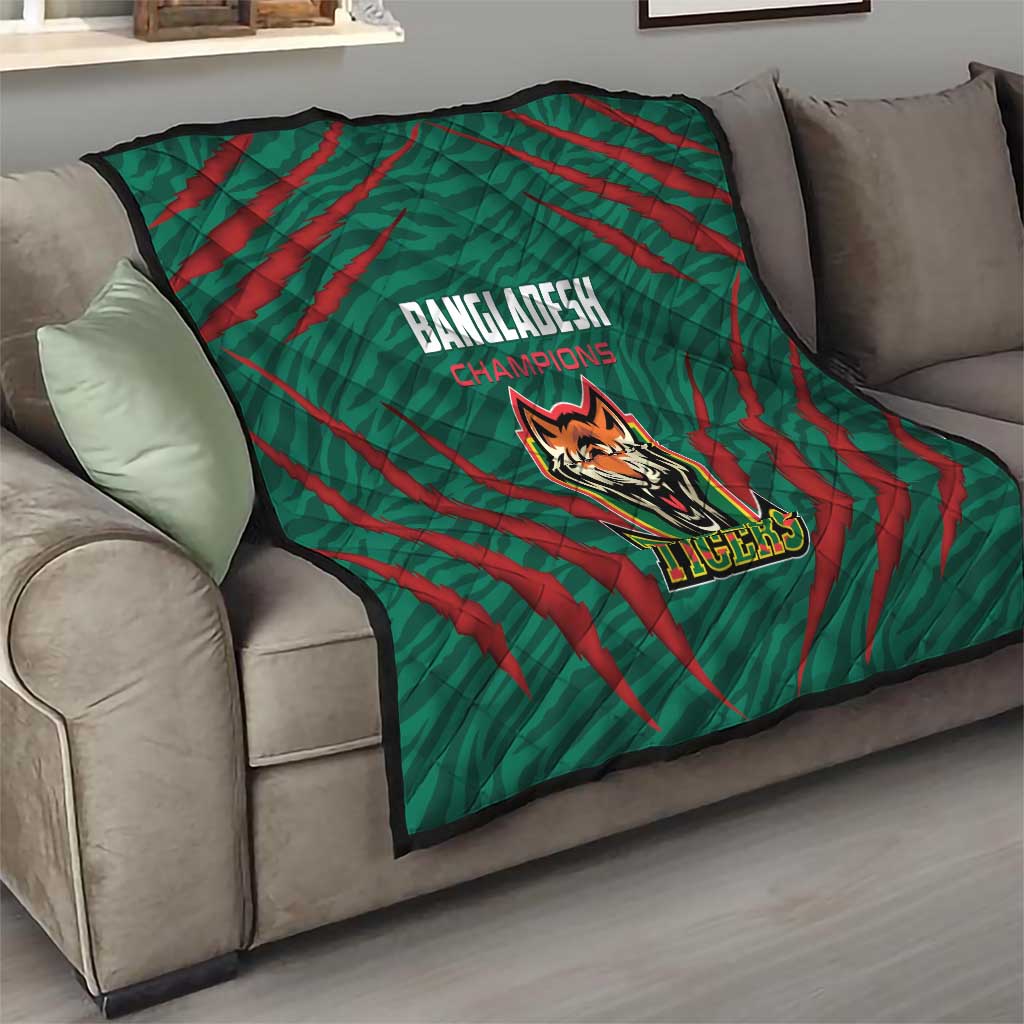 Bangladesh Cricket Quilt The Tigers Go Champions - Wonder Print Shop