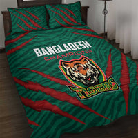 Bangladesh Cricket Quilt Bed Set The Tigers Go Champions - Wonder Print Shop