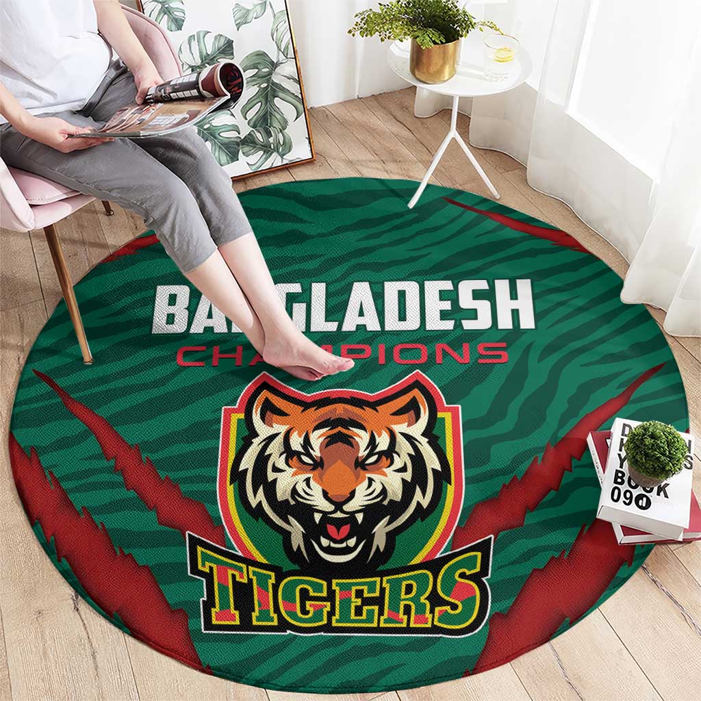 Bangladesh Cricket Round Carpet The Tigers Go Champions