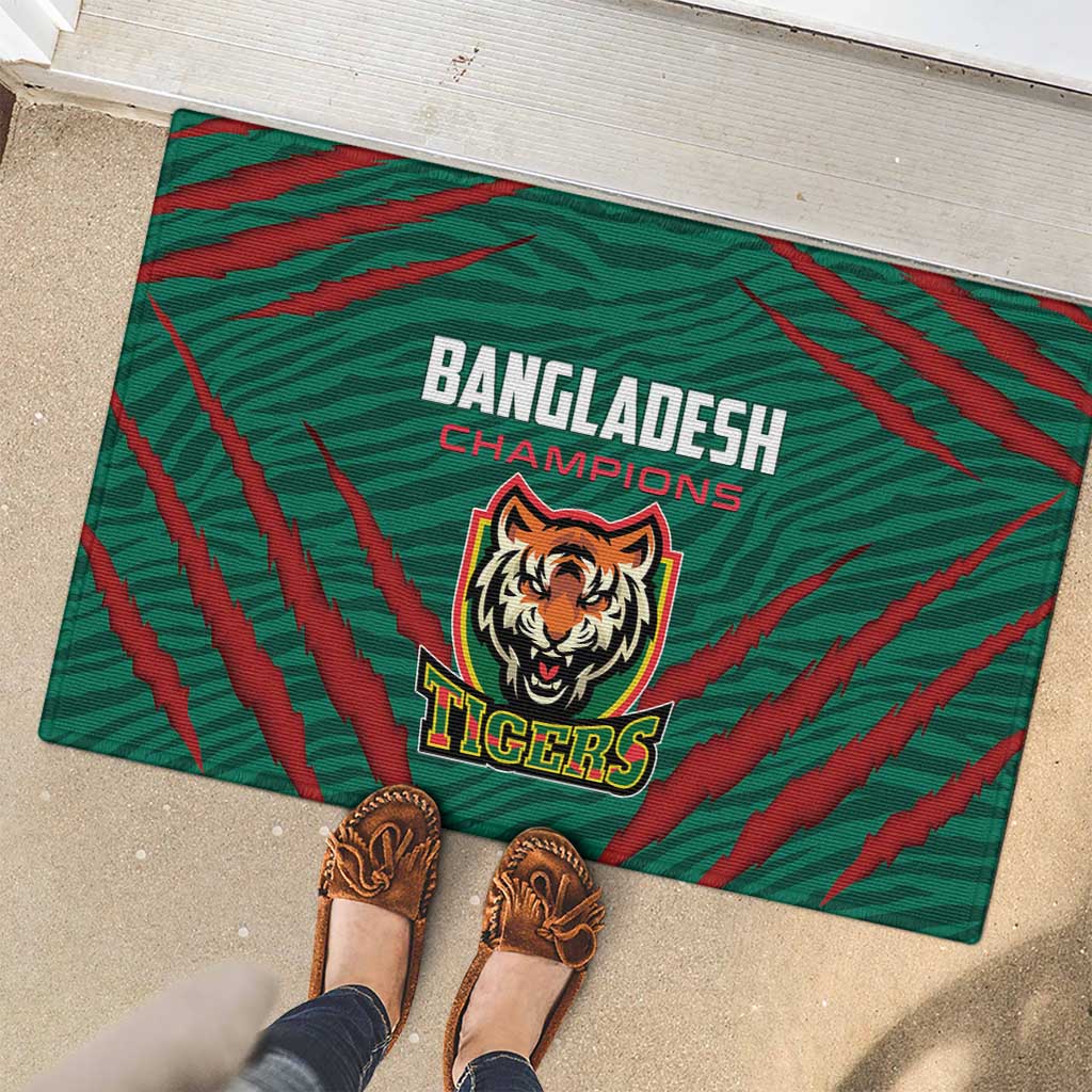 Bangladesh Cricket Rubber Doormat The Tigers Go Champions - Wonder Print Shop