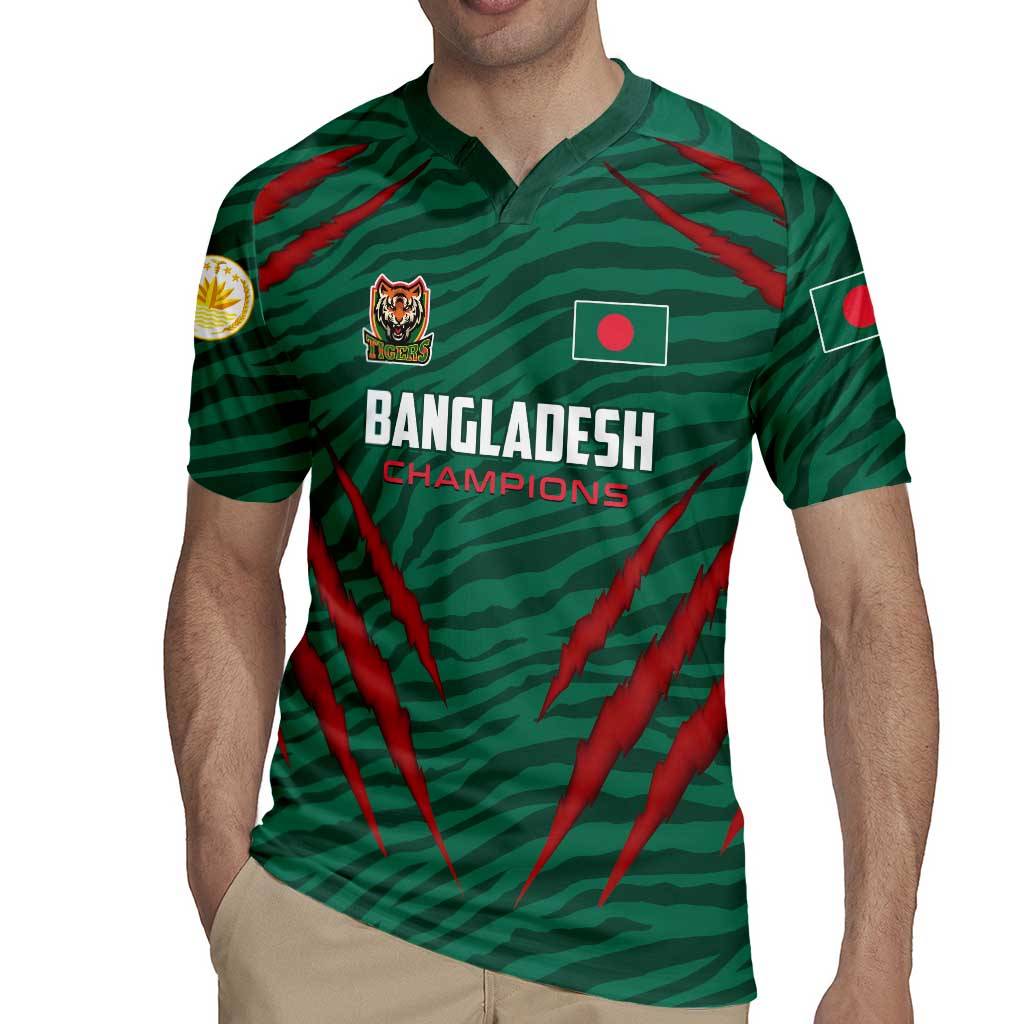 Custom Bangladesh Cricket Rugby Jersey The Tigers Go Champions - Wonder Print Shop