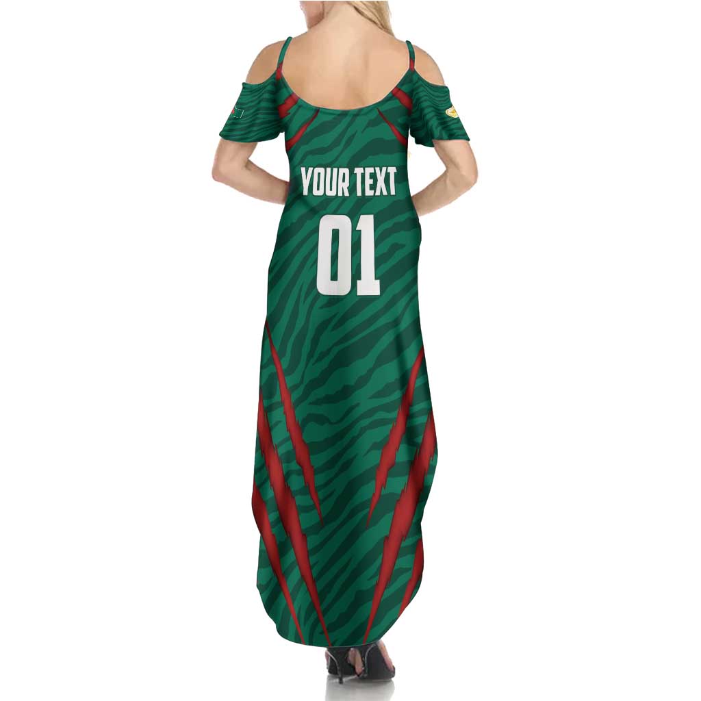 Custom Bangladesh Cricket Summer Maxi Dress The Tigers Go Champions - Wonder Print Shop