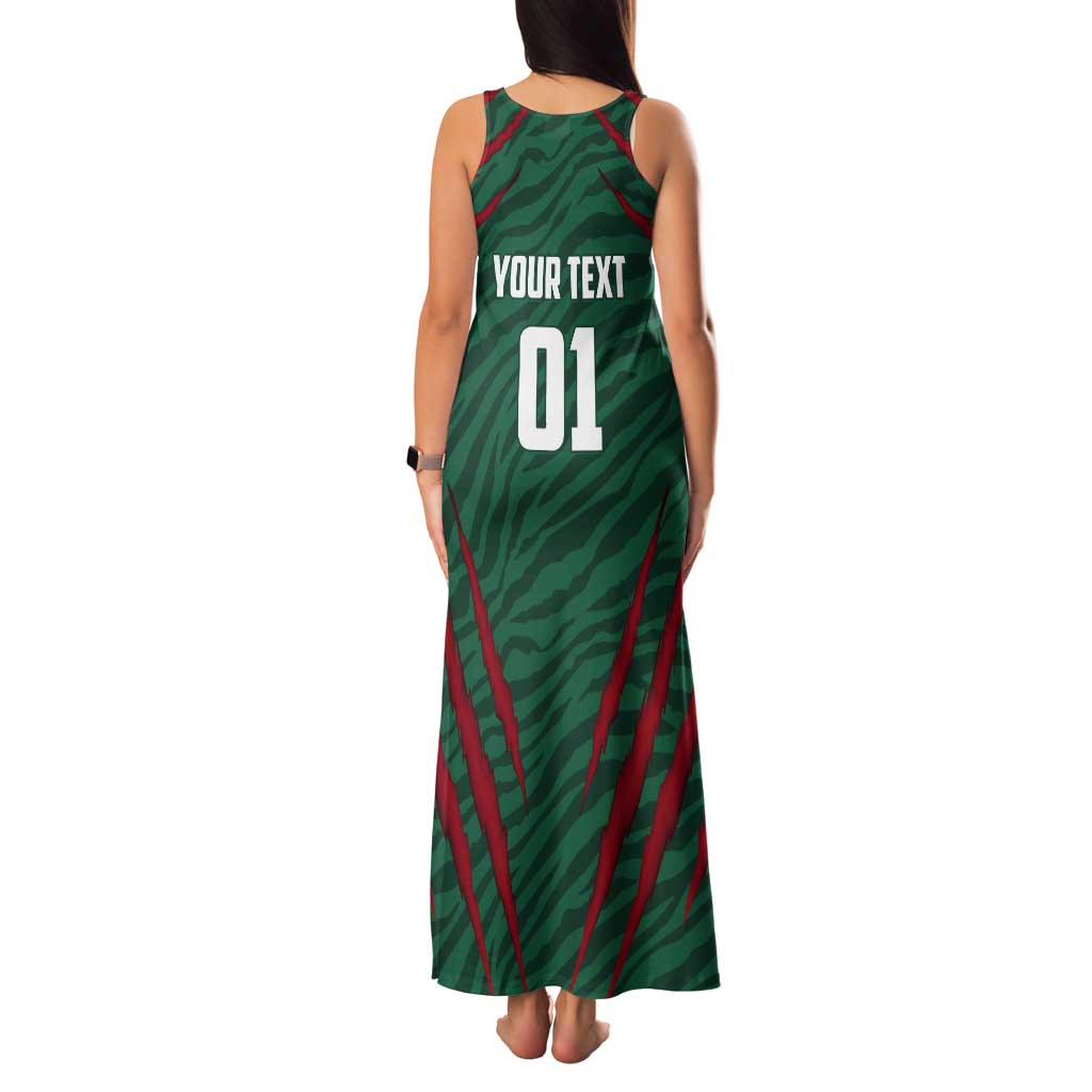 Custom Bangladesh Cricket Tank Maxi Dress The Tigers Go Champions - Wonder Print Shop