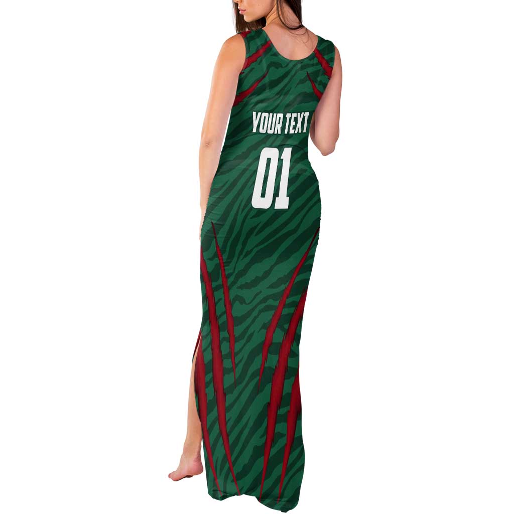 Custom Bangladesh Cricket Tank Maxi Dress The Tigers Go Champions - Wonder Print Shop