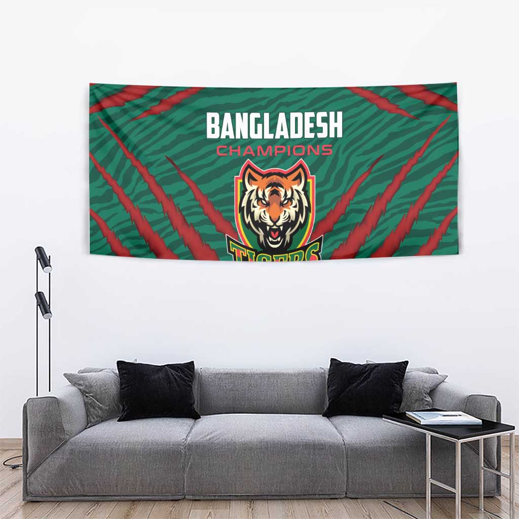 Bangladesh Cricket Tapestry The Tigers Go Champions - Wonder Print Shop