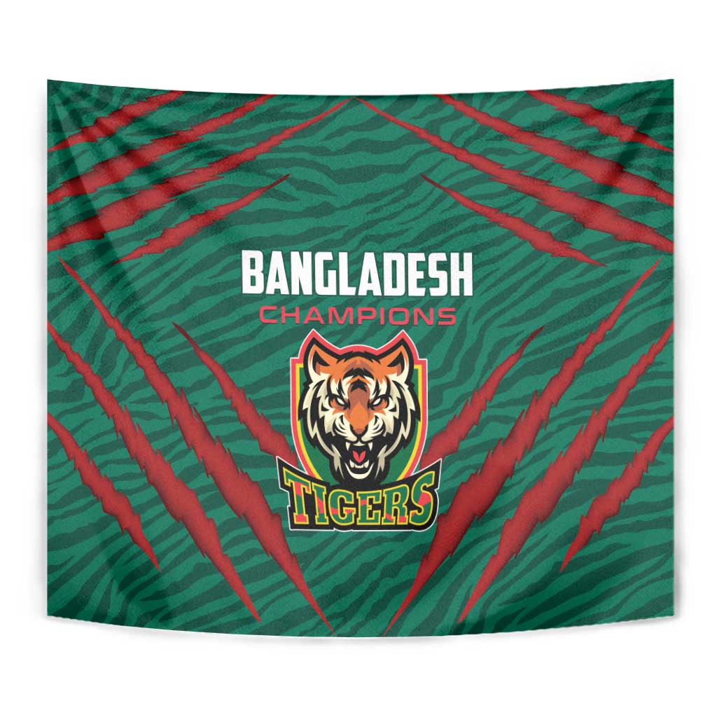 Bangladesh Cricket Tapestry The Tigers Go Champions - Wonder Print Shop