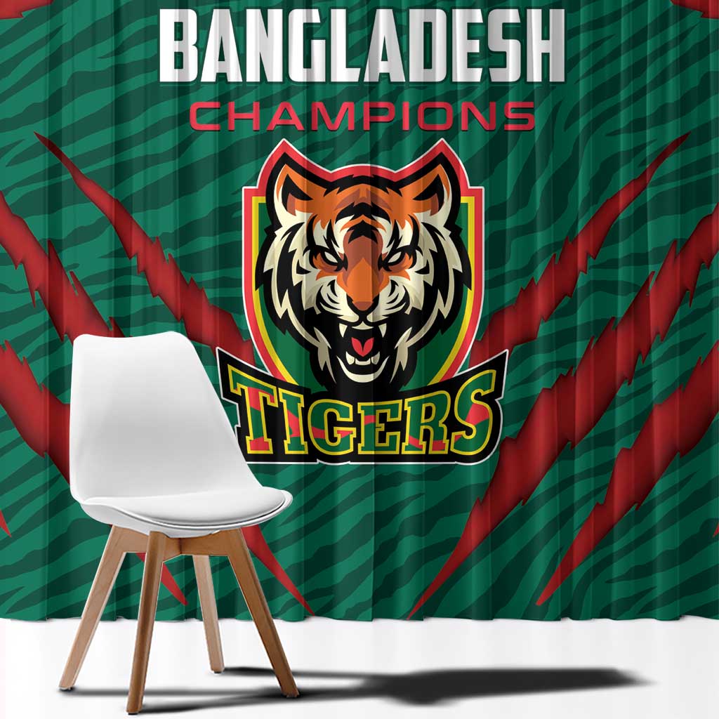 Bangladesh Cricket Window Curtain The Tigers Go Champions - Wonder Print Shop