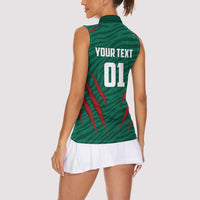 Custom Bangladesh Cricket Women Sleeveless Polo Shirt The Tigers Go Champions - Wonder Print Shop