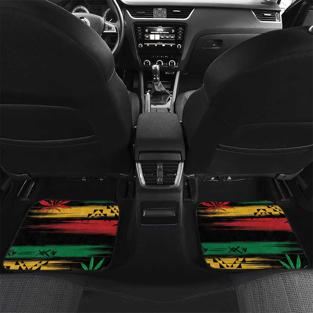 Reggae King Marley One Love Car Mats Rastafarian Lion Grunge