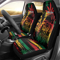 Reggae King Marley One Love Car Seat Cover Rastafarian Lion Grunge