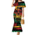 Personalized Reggae King Marley One Love Family Matching Mermaid Dress and Hawaiian Shirt Rastafarian Lion Grunge