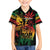 Personalized Reggae King Marley One Love Family Matching Off The Shoulder Long Sleeve Dress and Hawaiian Shirt Rastafarian Lion Grunge