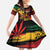 Personalized Reggae King Marley One Love Family Matching Off Shoulder Maxi Dress and Hawaiian Shirt Rastafarian Lion Grunge
