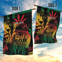 Reggae King Marley One Love Garden Flag Rastafarian Lion Grunge