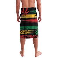 Personalized Reggae King Marley One Love Lavalava Rastafarian Lion Grunge