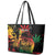 Reggae King Marley One Love Leather Tote Bag Rastafarian Lion Grunge
