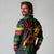 Personalized Reggae King Marley One Love Long Sleeve Polo Shirt Rastafarian Lion Grunge